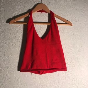 Urban Outfitters Red Halter Top